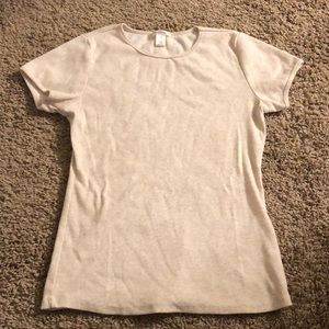 Ribbed Tan heather top